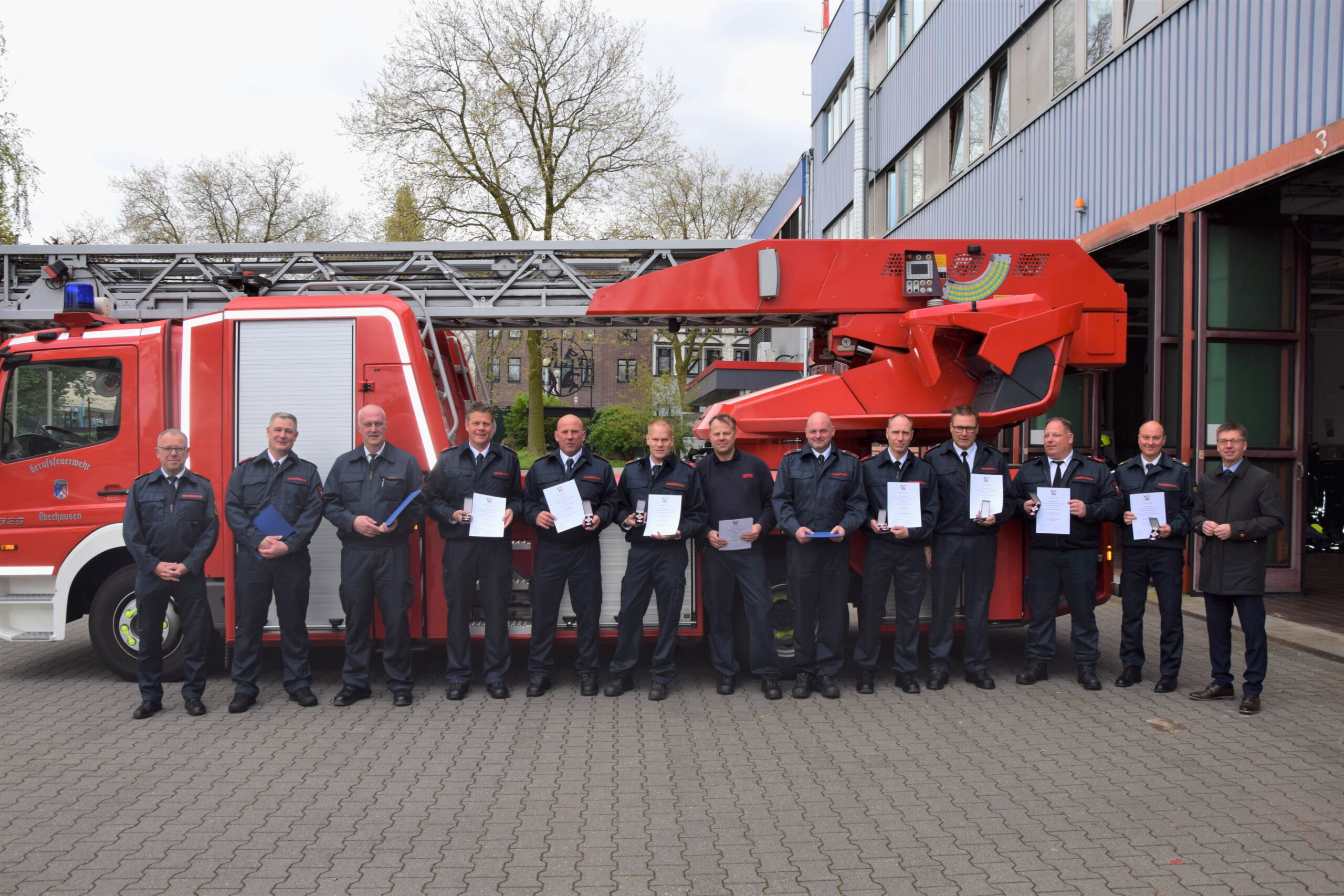 Dienstjubiläum bei der Oberhausener Feuerwehr