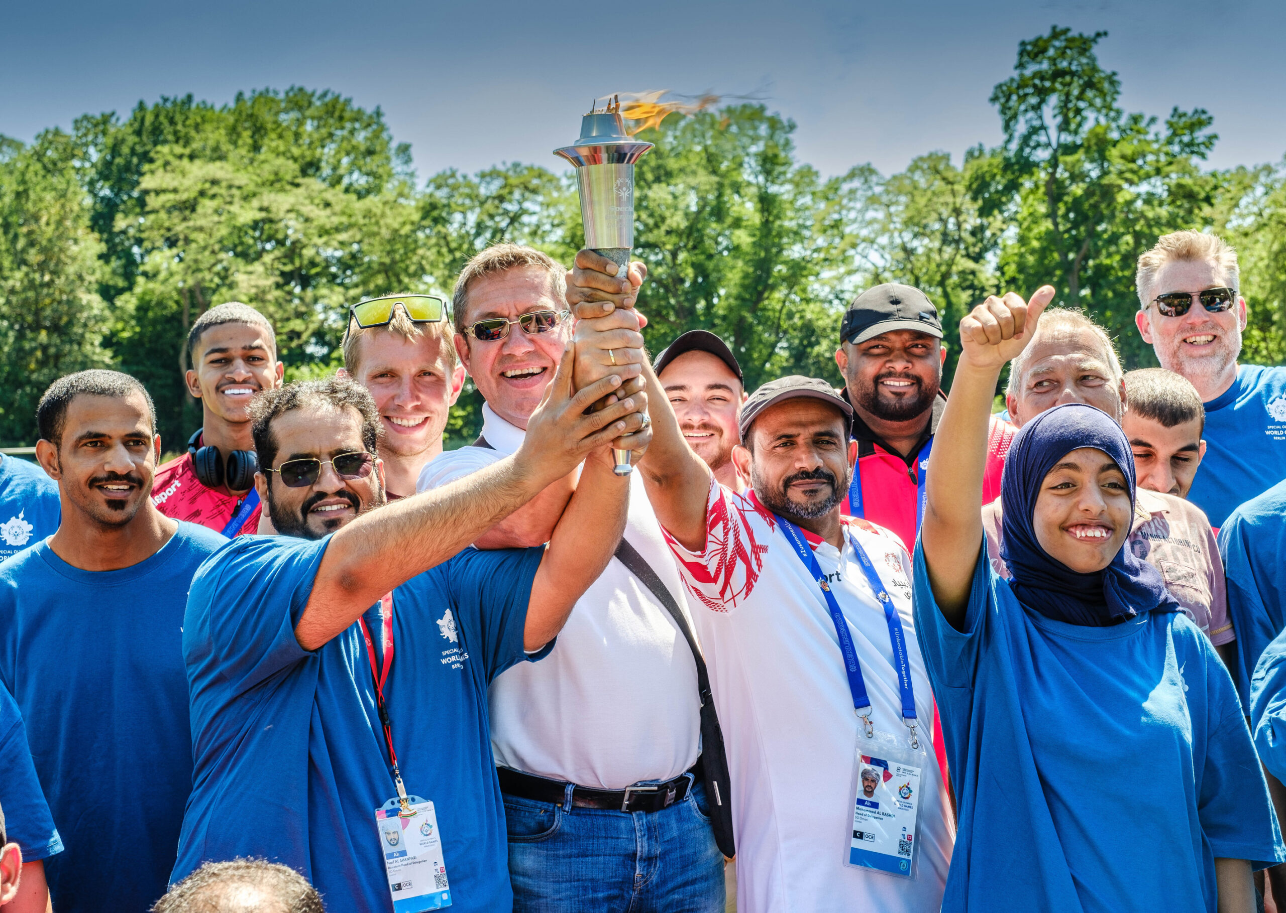 Host Town Oberhausen: Fackellauf und Abschied der omanischen Delegation