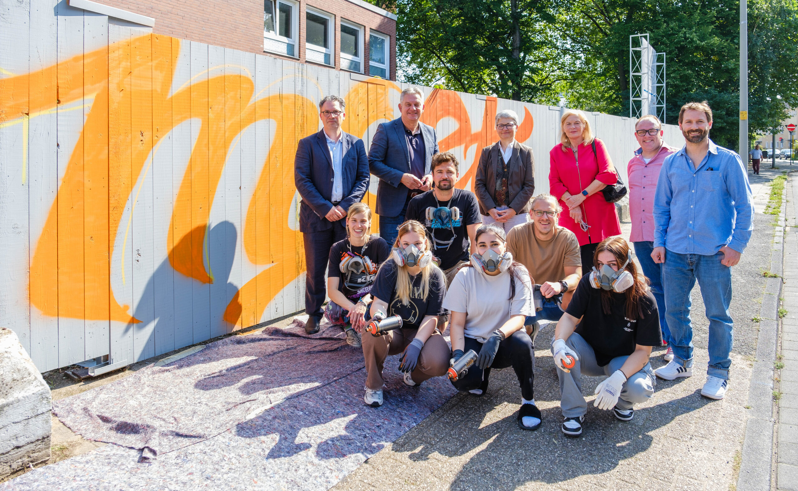 Tolle Kunstaktion der Oberhausener Gesamtschulen