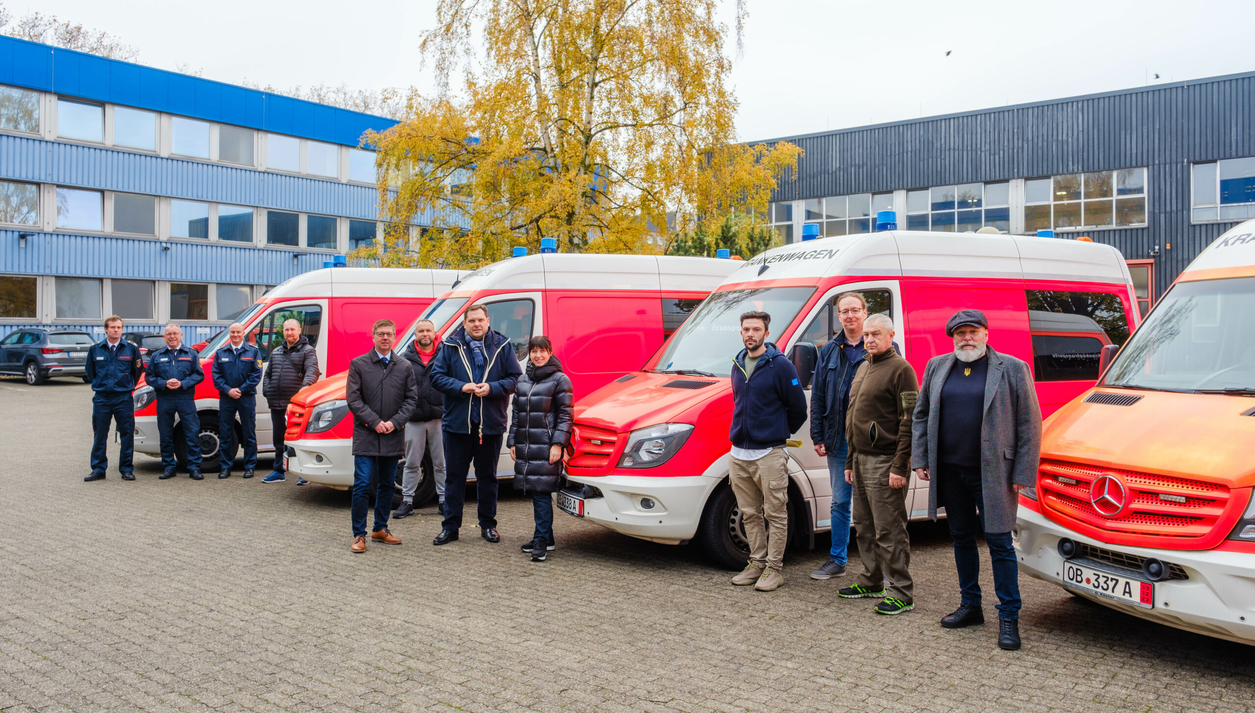 Stadt Oberhausen spendet vier Krankenwagen an Saporishja