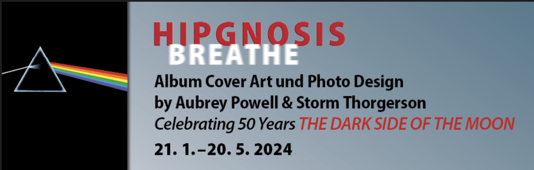 SAVE THE DATE: Pressekonferenz am 18. Januar 2024 um 11 Uhr zur Ausstellung „HIPGNOSIS.BREATHE – Album Cover Art