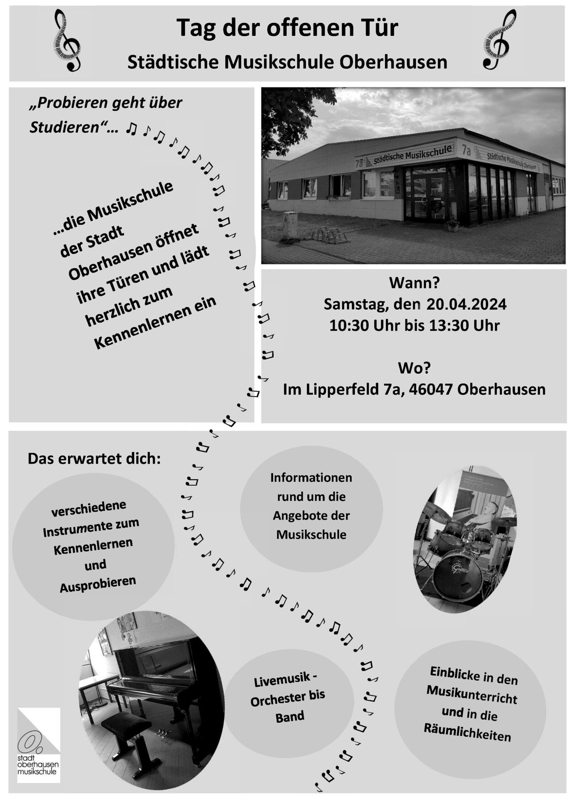 Städtische Musikschule lädt zum Tag der offenen Tür