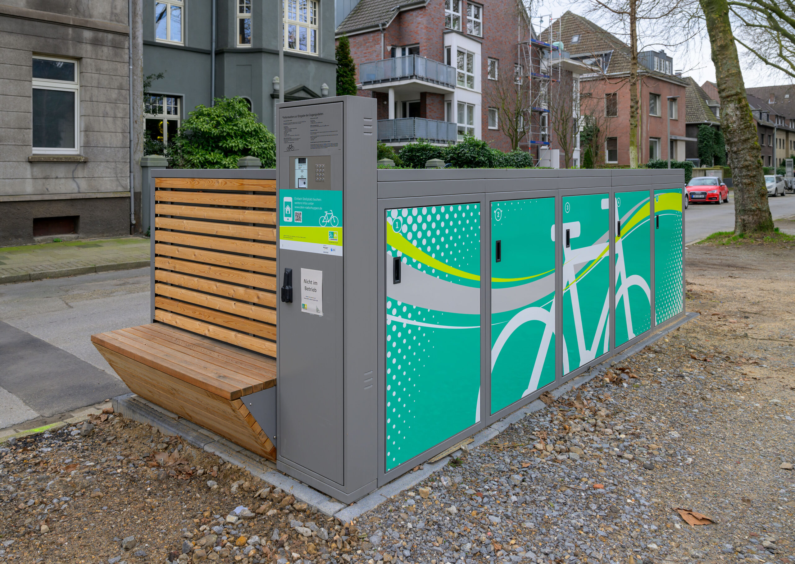 Eröffnung der Radschuppen im Bismarckviertel